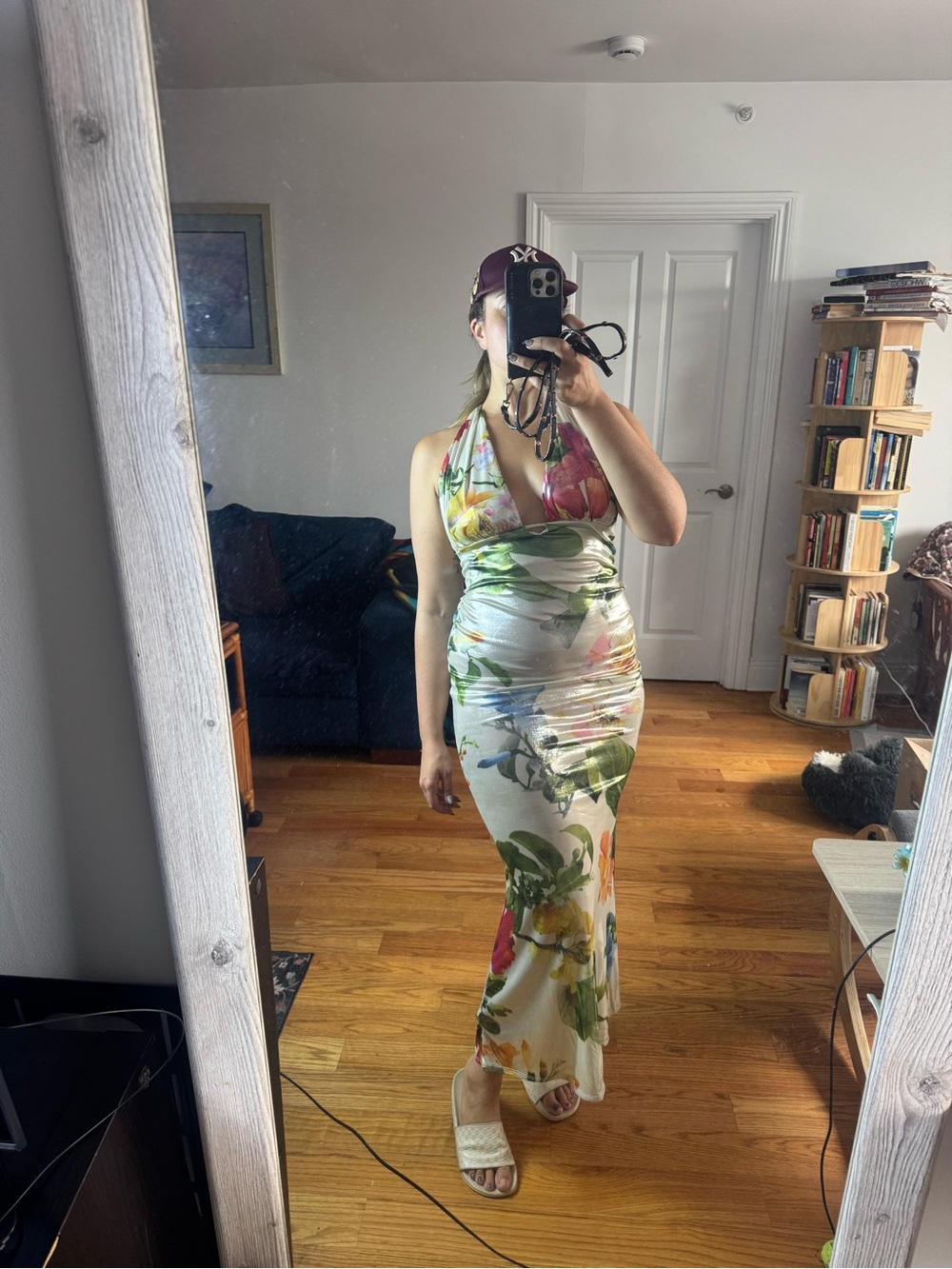 MadRag Floral Halter Maxi Dress floral M/L